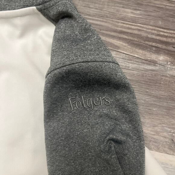 The North Face White Gray Womens S Full Zip Windwall Waffle Lined‎ Fleece Jacket - Picture 5 of 10